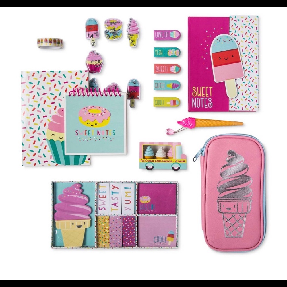 HTF Target Dollar Spot Stationery set - Ice Cream